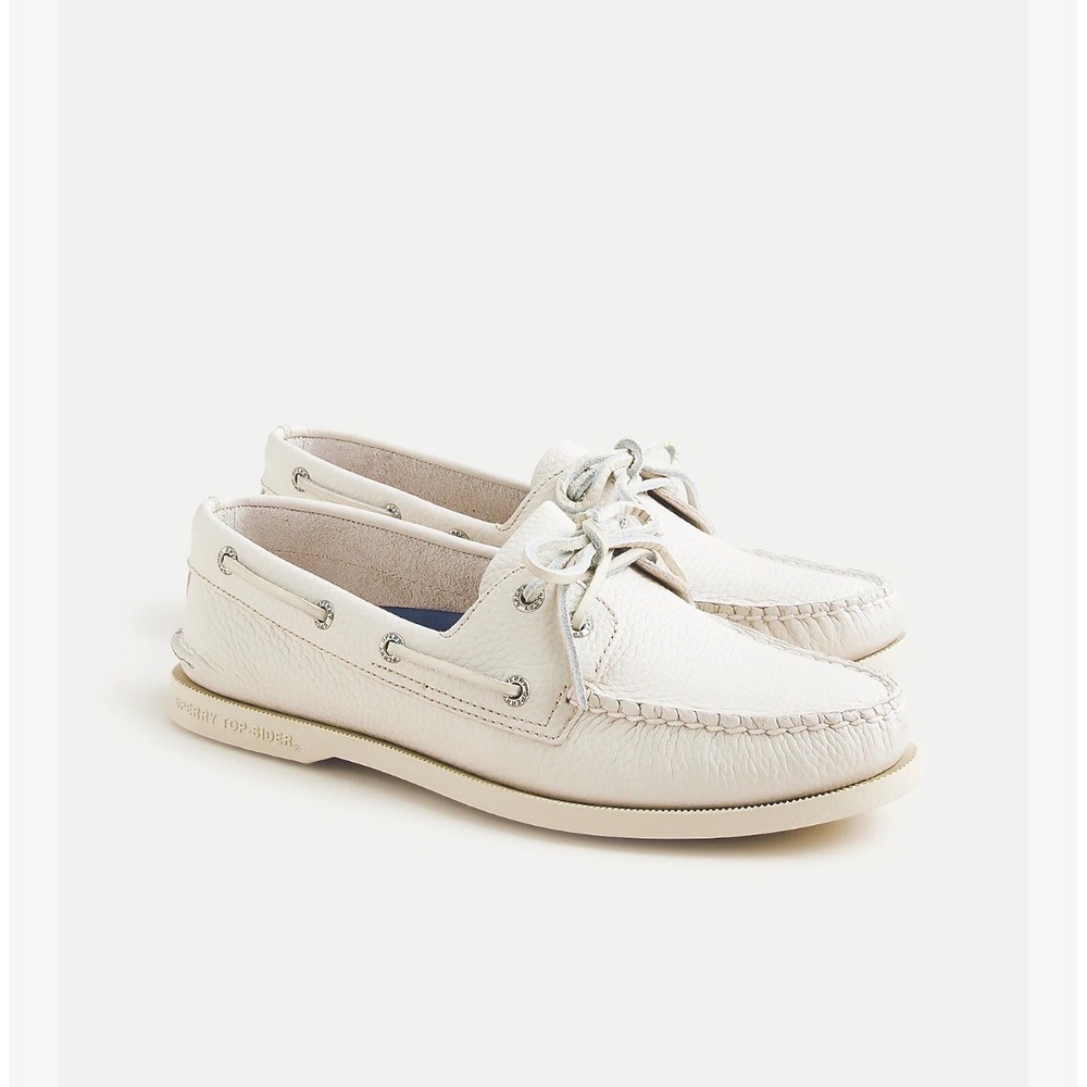 Sperry Top-Sider Authentic Original Leather Boat Shoes Off White Mens 13